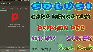 Mengatasi Psiphon Axis Hitz yang susah Konek