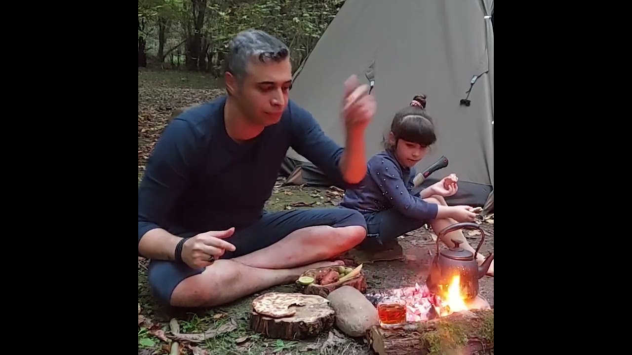 Family Bond Over Campfire