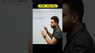 HTML - Meta Tag 01  || #incapp #rahulchauhansir #shorts #virelvideo #coding #html  #webpage