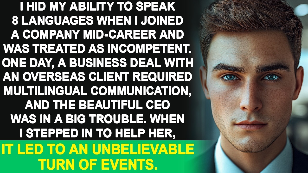 I saved my beautiful CEO from a big trouble by speaking multiple languages in a deal. As a result...