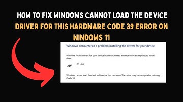 Comment résoudre le problème « Windows ne peut pas charger le pilote de périphérique pour ce maté...