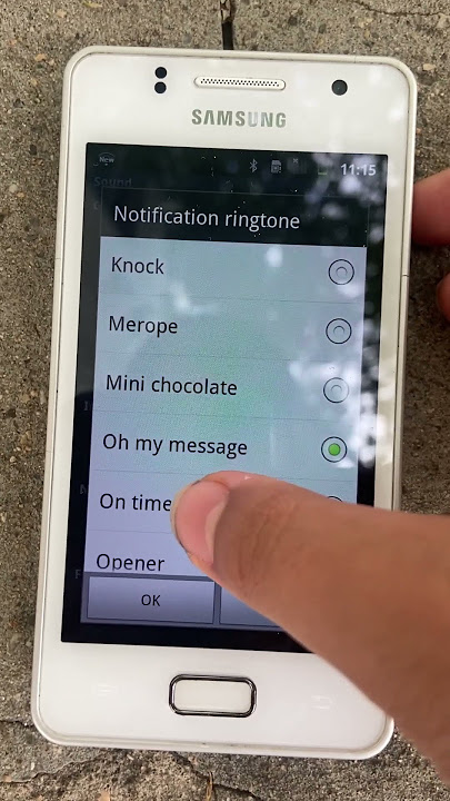 Samsung Galaxy M Style - Notification Sounds