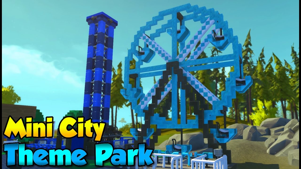 Ferris Wheel! - Mini-City/Theme Park [EP. 14] - Scrap Mechanic