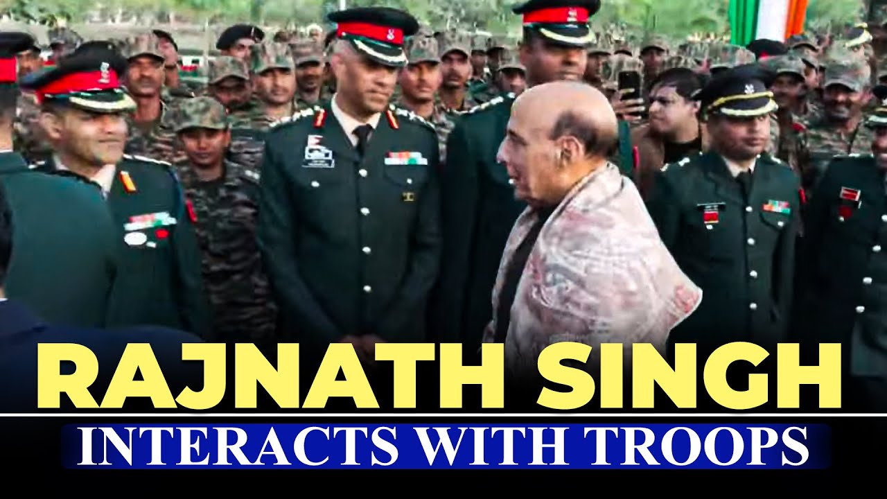 Defence Minister Rajnath Singh interact with Troops at Jaipur Military Station | Indian Army |Jaipur
