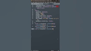3d Cube | HTML CSS