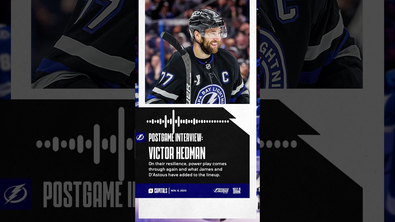 Hedman on Winning Ways Postgame | Capitals vs. Lightning | Nov. 8, 2025