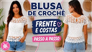 Motivo para Blusa em crochê blusa em crochê 