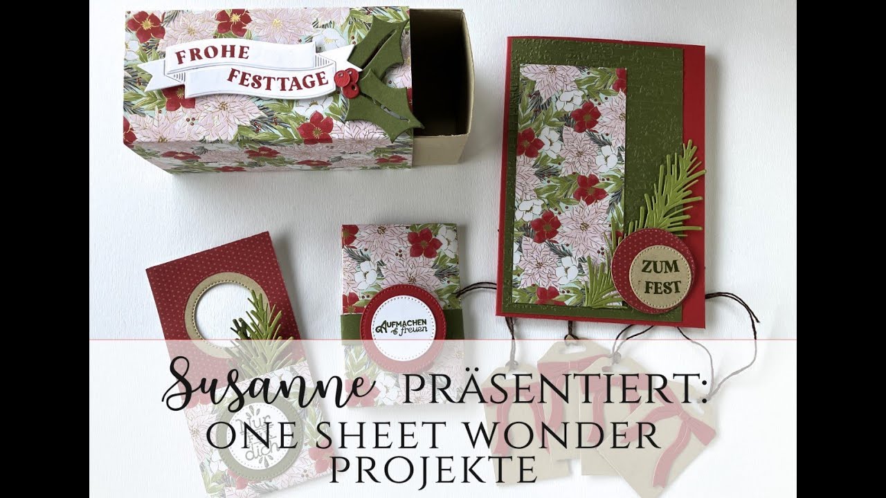 One Sheet Wonder mal anders: als Projektset mit Stampin' Up! Produkten - PDF bei Newsletter Abo!