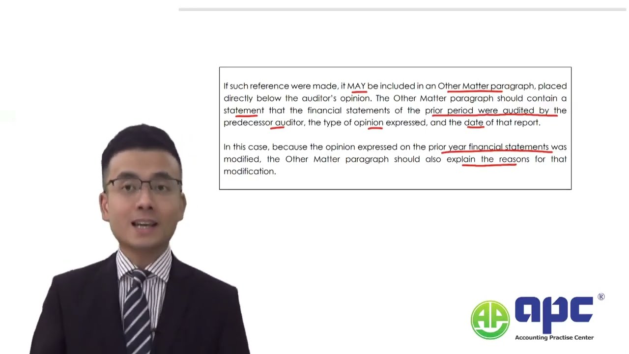 ACCA AAA 2025 | ISA 710 Case Study – Comparative Information ...