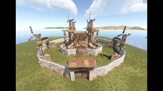 RUST TRIO 2X2 WIDE GAP BASE (Mini Shell, Mini Funnel, Multi TC Anti-Grief)
