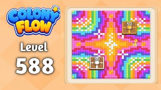 Colony Flow level 588 walkthrough solution gameplay 