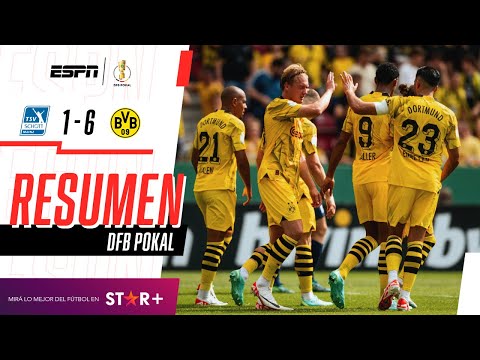 ¡EL DORTMUND DEBUTÓ EN LA COPA CON GOLEADA A DOMICILIO! | Schott Mainz 1-6 B. Dortmund | RESUMEN