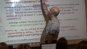 Intro Complex Analysis, Lec 8, Topological Definitions, Limits, Continuity, Linear Approximation