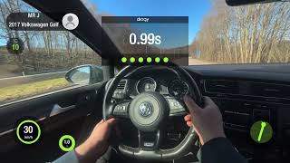 500hp Golf R launch control dragy