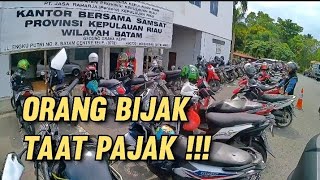 BAYAR PAJAK SEPEDA MOTOR NEWCB150R DI SAMSAT KOTA BATAM DI TAHUN 2023