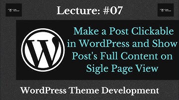 How to Make Post Clickable in WordPress and Show Full Content on Sigle Page Show Excerpt in Homepage