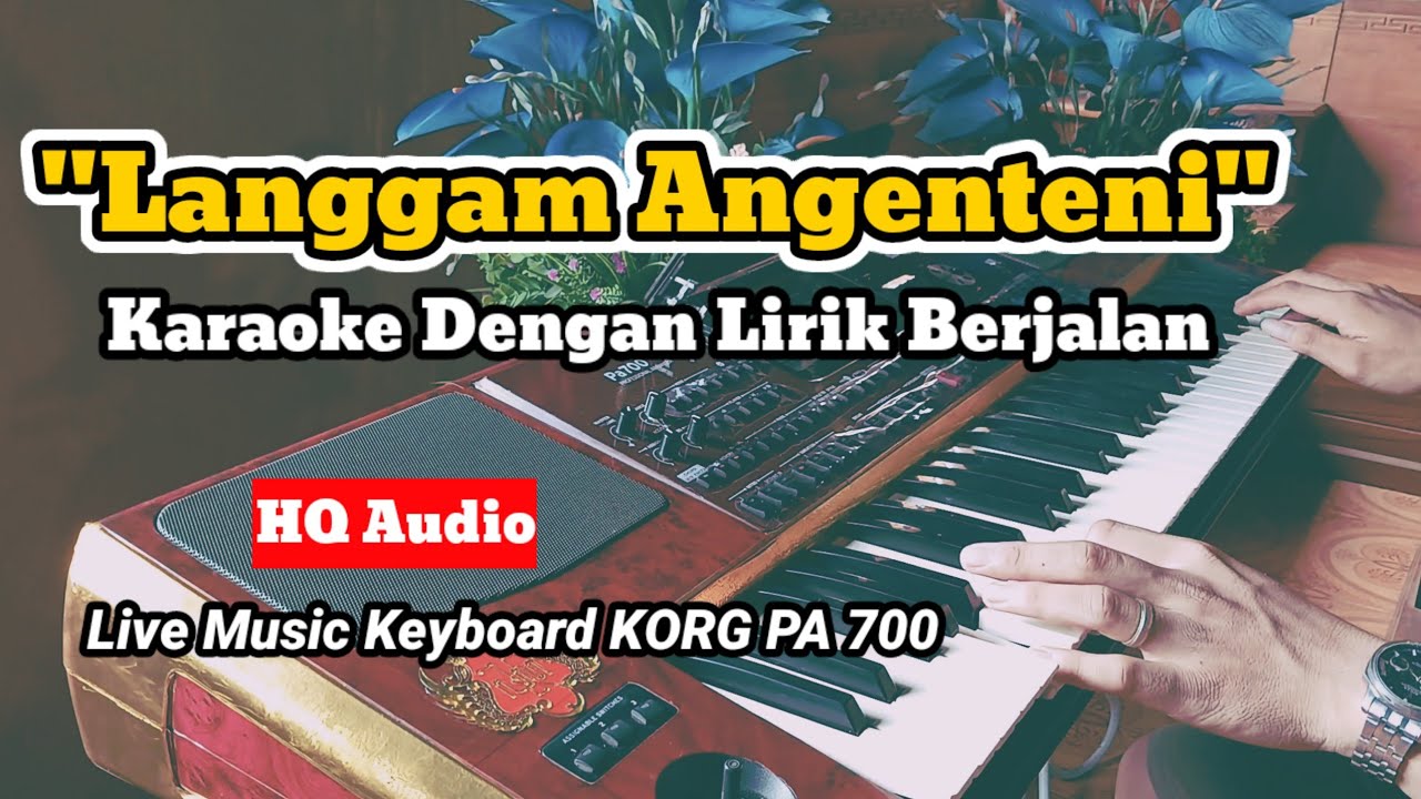ANGENTENI LANGGAM KARAOKE DENGAN LIRIK BERJALAN ~ Cipt. Ki Manteb Sudarsono