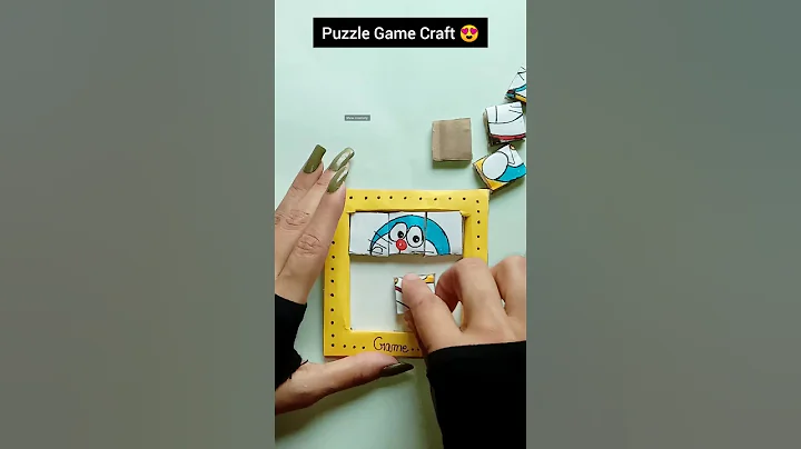 DIY puzzle game craft 😍  #shortsfeed #youtubeshorts #puzzle #craft #mini #creative #diy #game
