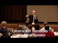 Funny construction motivational speaker Charles Marshall