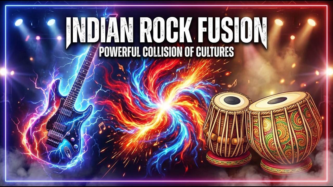 🎸 Indian Rock Fusion | भारतीय रॉक संलयन | Electric Guitar Meets 1 Hour Peaceful Sitar & Tanpura