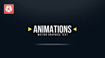 Motion Graphics Text Effects in Kinemaster - Kinemaster Text Editing