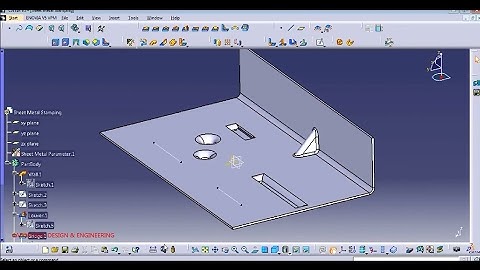 Catia Sheet metal Stamping tutorial for beginners