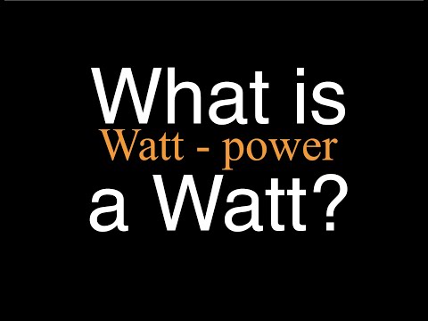 What is a Watt? An Explanation