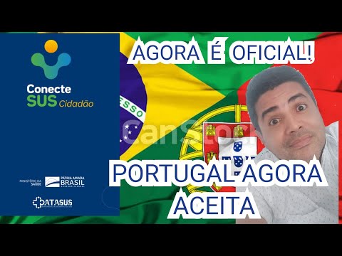 PORTUGAL AGORA OFICIAL!! ACEITA CARTÃO DIGITAL  CONECTESUS NA IMIGRAÇÃO.