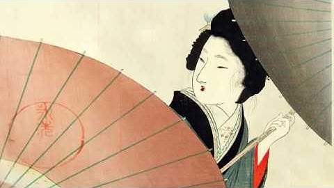 Animated Geisha Woodblock Print (test) Moho Debut 12