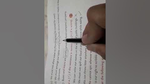 ENVIRONMENTAL STUDIES : CH 4 - CLEANLINESS AROUND US (BACK EXERCISE)