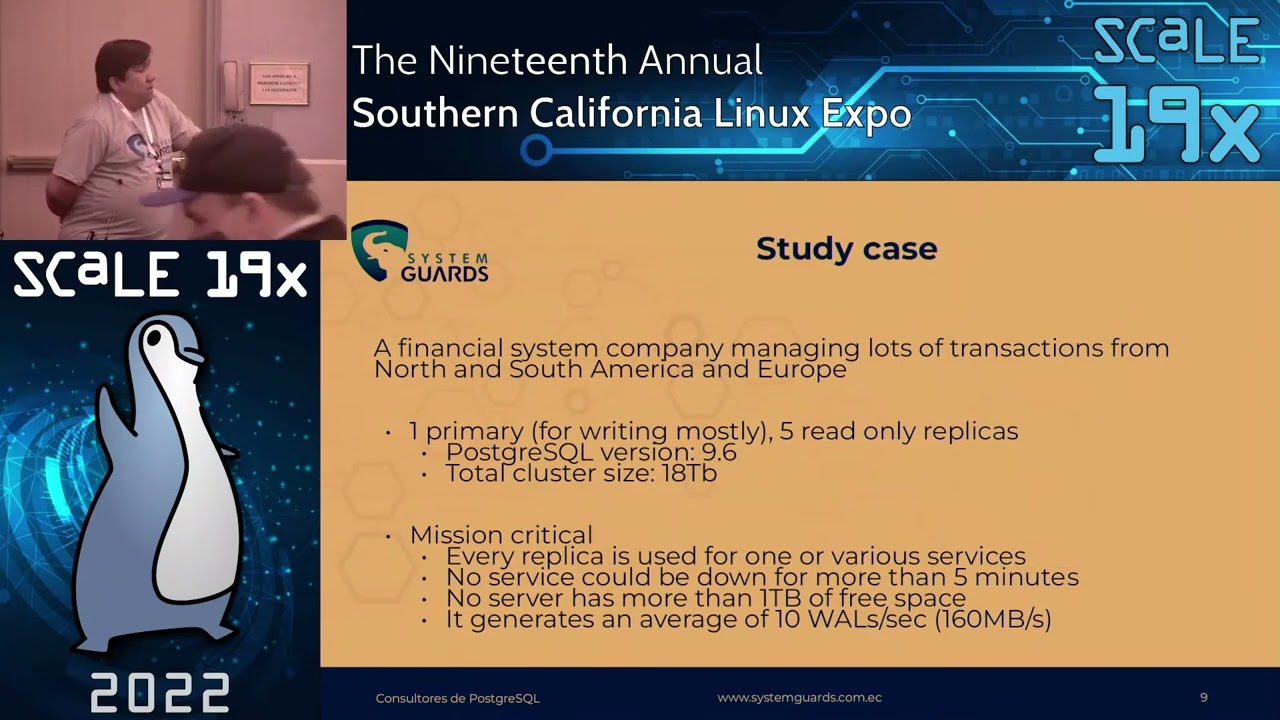 Upgrade of a many TB postgres database with little down time