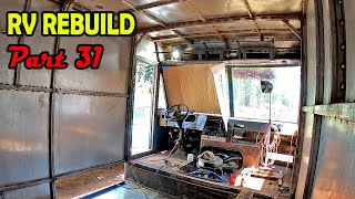 RV Rebuild (Part 31) Basement Door Stops & Maintenance Access