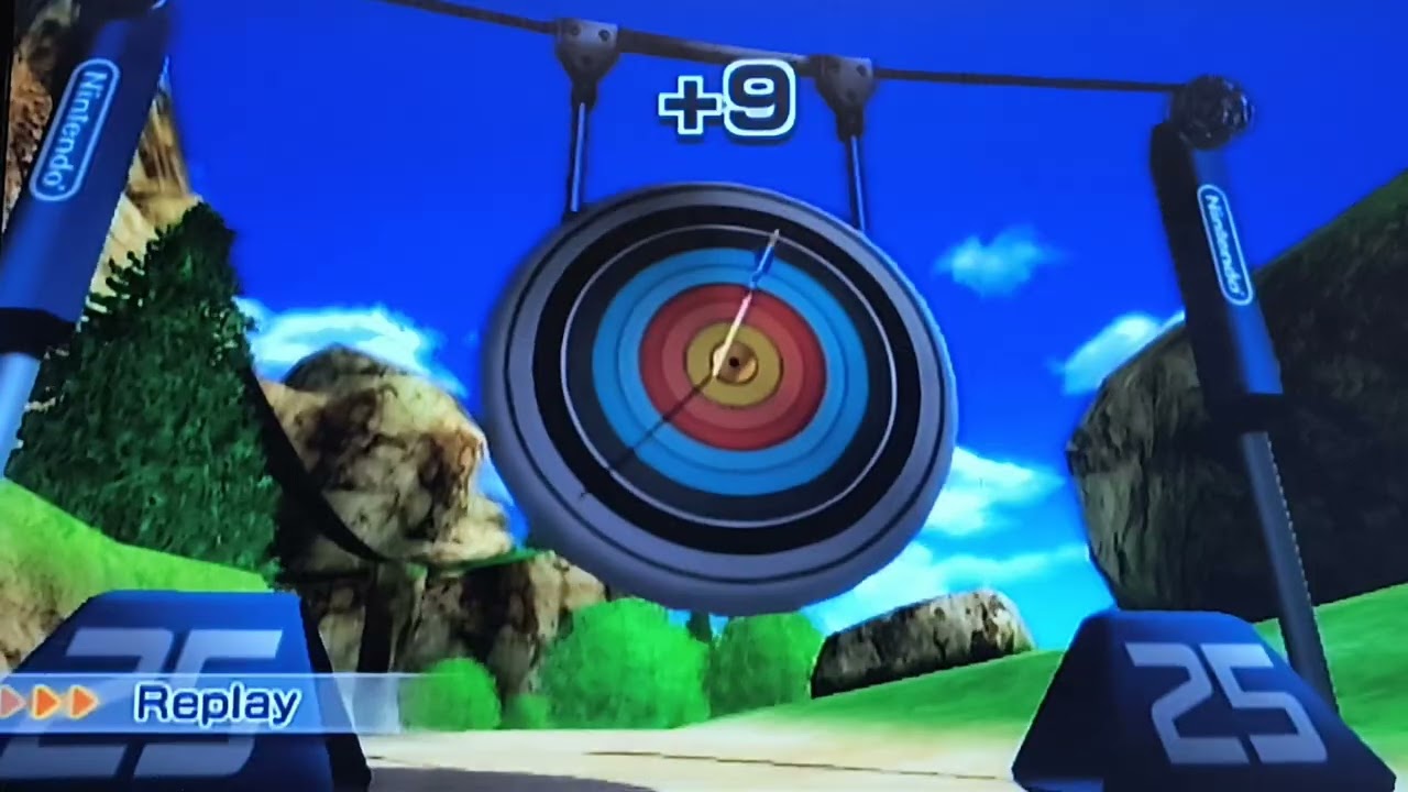 Wii sports resort archery part: 1 - target practice 
