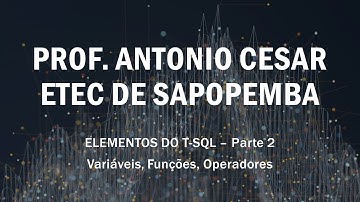 Elementos do T-SQL - Parte 2
