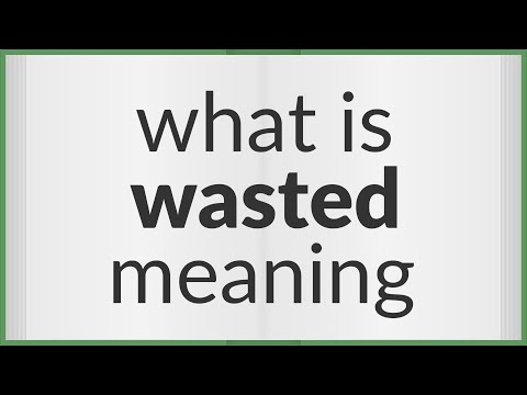 Wasted | Meaning Of Wasted