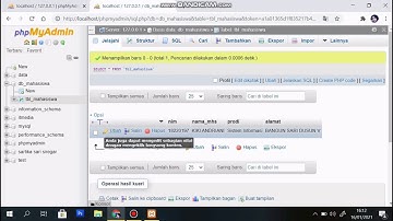 Quis2 Membuat totorial: 1. Cara membuat database mysql dengan XAMPP. 2. cara mengkoneksikan ke ODBC