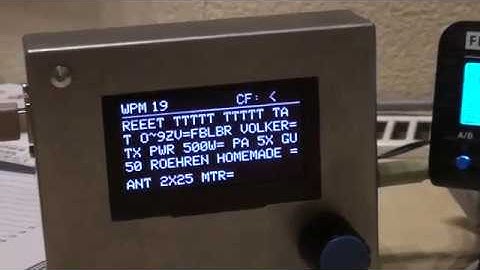 CW decoder my final version