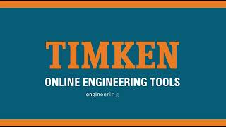 Timken Online Engineering Tools Search, Yze And Select Bearings
