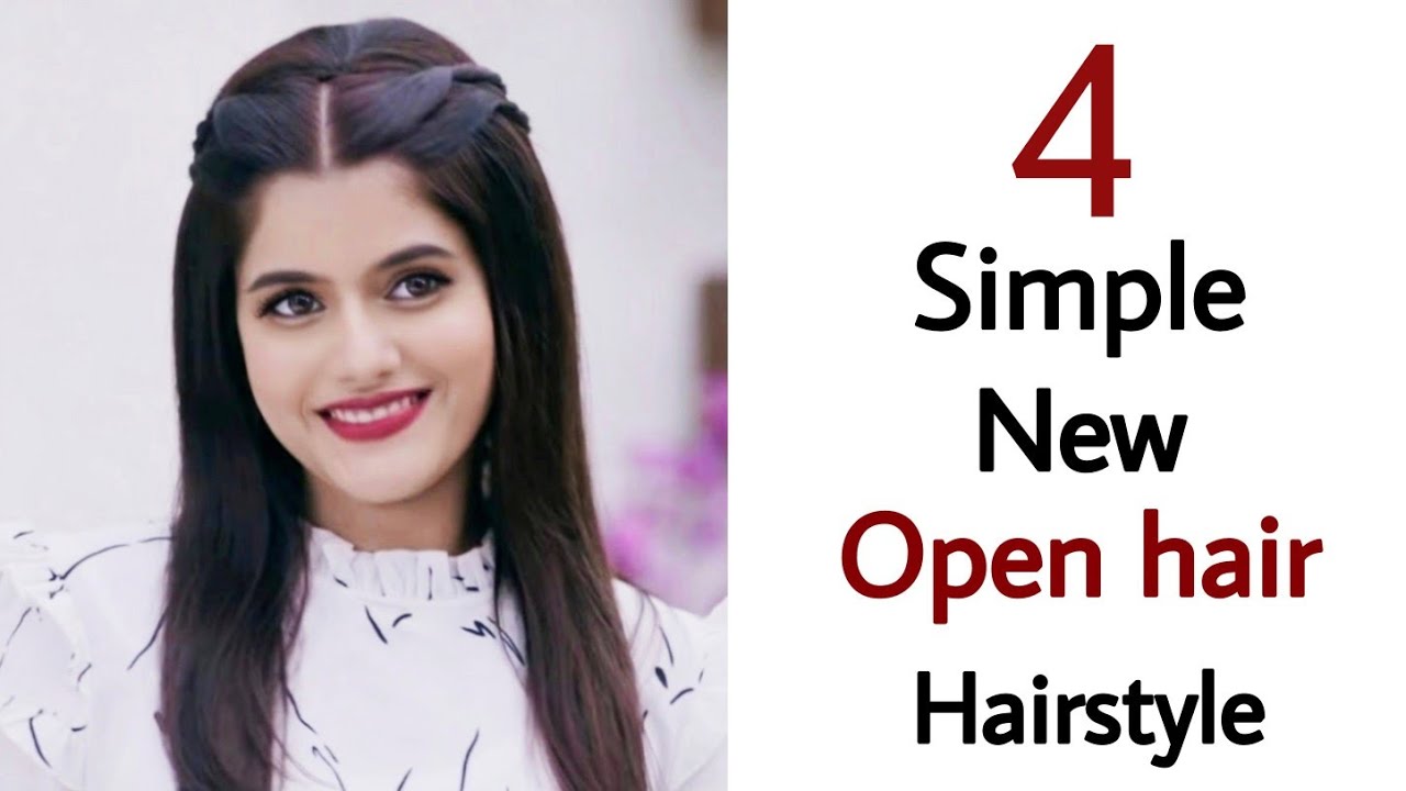 4 simple new open hairstyle – latest new hairstyle | hairstyle for girls | easy hairstyle