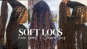 UPDATED: How to make knotless Soft Locs Flat AF |  Natural looking Ombre LOCS | Re-use Old Locs