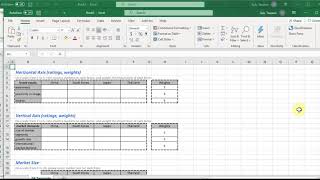 GE Portfolio Matrix: create template