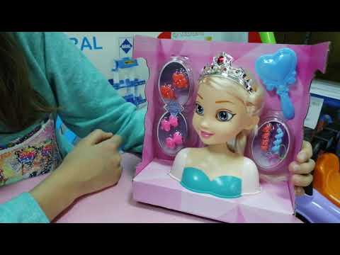 Обзор " Кукла для создания причёсок Эльза " Обзор " Кукла для создания причёсок Эльза "