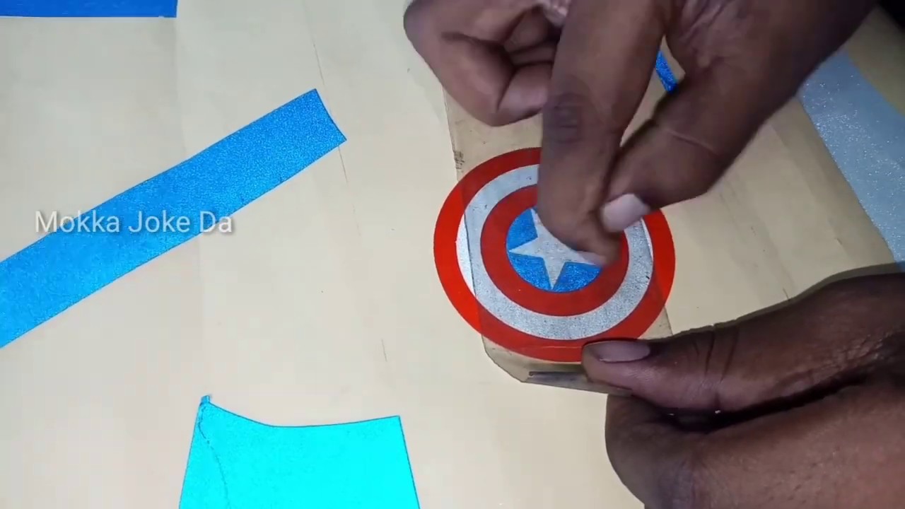 How Captain America shield Stickers are made । Reflective Stickers
