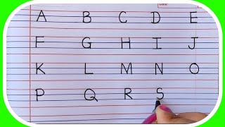 How to write Capital Letters/ABCD Alphabets/Capital Letters Abcd writing/ABCD Capital Letter