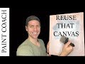 Oil Painting materials | DON'T THROW AWAY THAT CANVAS!!!