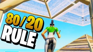 The SECRET 80/20 RULE to GO PRO in Fortnite Competitive!