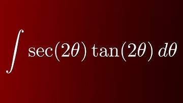 Indefinite Integral of sec(2theta)tan(2theta)