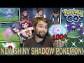 NEW SHINY SHADOW POKEMON CAUGHT! OVER 100 TEAM GO ROCKET LEADERS DEFEATED! X5 SHINIES! (Pokemon GO)