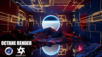 Cinema 4D Octane Tutorial - Create Space Scene ( Beginner )