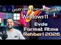 Windows 11 Format Nasıl Atılır – En Kolay ve Hızlı Yöntem 2026 USB"den Kurulum